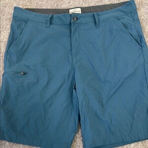 Weatherproof Blue Flat Front Shorts Casual Style